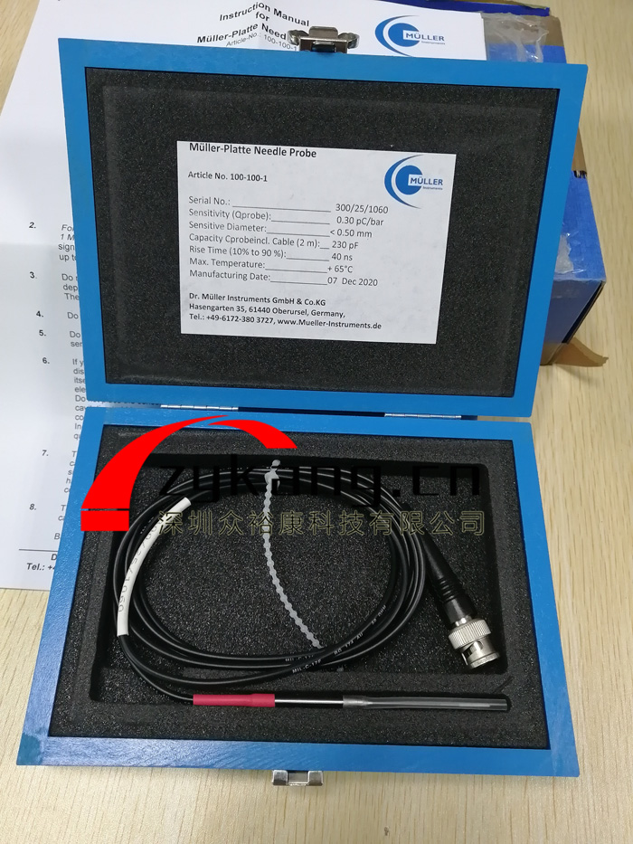 Müller-Platte針式水聽器，沖擊波測量壓電水聽器