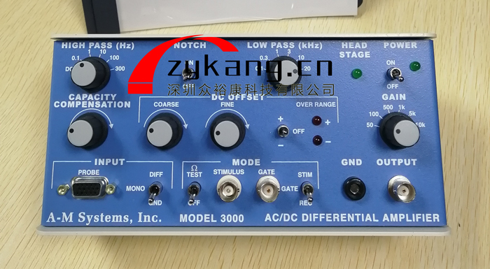 A-M Systems 3000細胞外放大器,3000 AC/DC 差分放大器