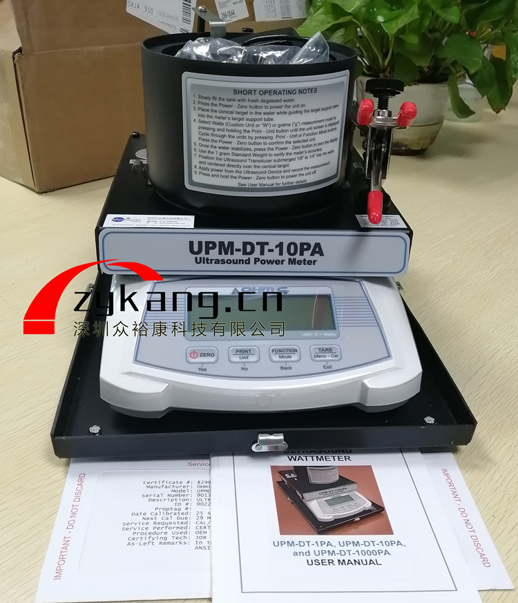 Ohmic UPM-DT-10PA超聲功率計(jì)，20mW超聲功率計(jì)