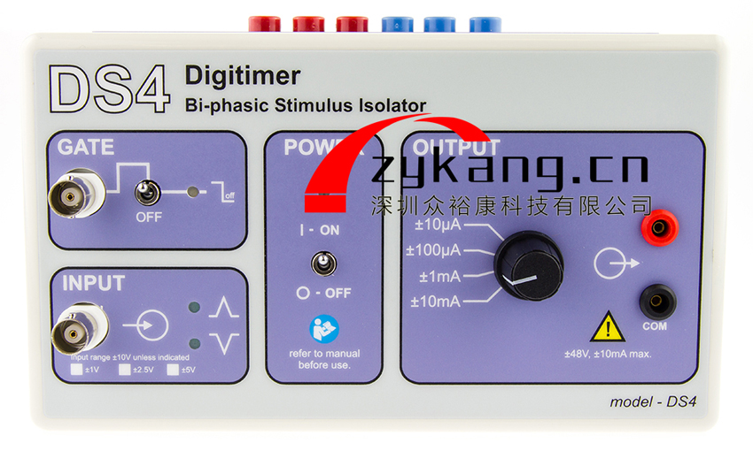 Digitimer DS4雙相電流刺激器，Digitimer DS4電流刺激器
