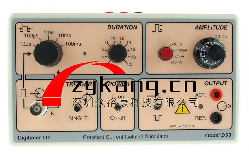Digitimer DS3恒流刺激器,DS3隔離電流刺激器