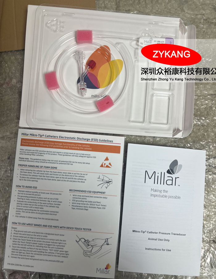 Millar SPR-671大鼠壓力導管實物拍攝圖